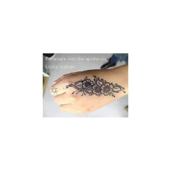 Aresvns Temporary Tattoos Henna For Women Girls,Semi-Permanent Tattoo Sticker Waterproof And Long-Lasting 1-2 Weeks,Realistic Fake Tattoo Flowers Style Christmas Gift -Xmas Mart Sales 411vkCac2qS. SS1000