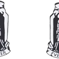 Couple Skull Skelton Lapel Pins Set For Women Men Lovers Enamel Forever Ever Creative Statement Black Coffin Brooches Badge Halloween Christmas Valentine Jewelry BFF Gifts 2 Pieces