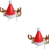 INOOMP 2pcs Inflatable Antler Hat Ferrule Toy Ring Toss Toy Xmas Fun Outdoor Games Plastic Playes Inflatable Toys Outdoor Hats Christmas Decoration Antler Hat Toss Game Inflatable Rings -Xmas Mart Sales 41PpL6rQC2L. AC SL1222