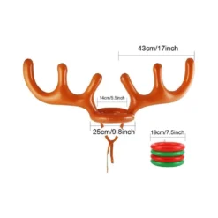 Inflatable Reindeer Antler Hat Ring Toss Game Christmas Party Games Headband,Party Decoration Family Game Classroom Indoor Antler Hat Ring (2 Antlers&8Ring&1Inflator) -Xmas Mart Sales 41cw FMbx1L. SS1000