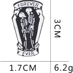 Couple Skull Skelton Lapel Pins Set For Women Men Lovers Enamel Forever Ever Creative Statement Black Coffin Brooches Badge Halloween Christmas Valentine Jewelry BFF Gifts 2 Pieces -Xmas Mart Sales 41wZcDcvr8L. AC UL1000