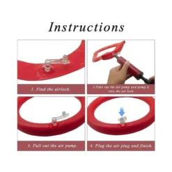 Inflatable Reindeer Antler Hat Ring Toss Game Christmas Party Games Headband,Party Decoration Family Game Classroom Indoor Antler Hat Ring (2 Antlers&8Ring&1Inflator) -Xmas Mart Sales 51 A8DwHjiL. SS1000