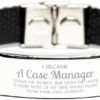 GENERIC Case Manager Stainless Steel Bracelet Gifts For Case Manager Sarcastic Gifts For Case Manager, Birthday Christmas Gifts For Coworkers I Became Case Manager To Save The World, But Little Did I Know I'd -Xmas Mart Sales 5107MftXSoL. AC UL1200
