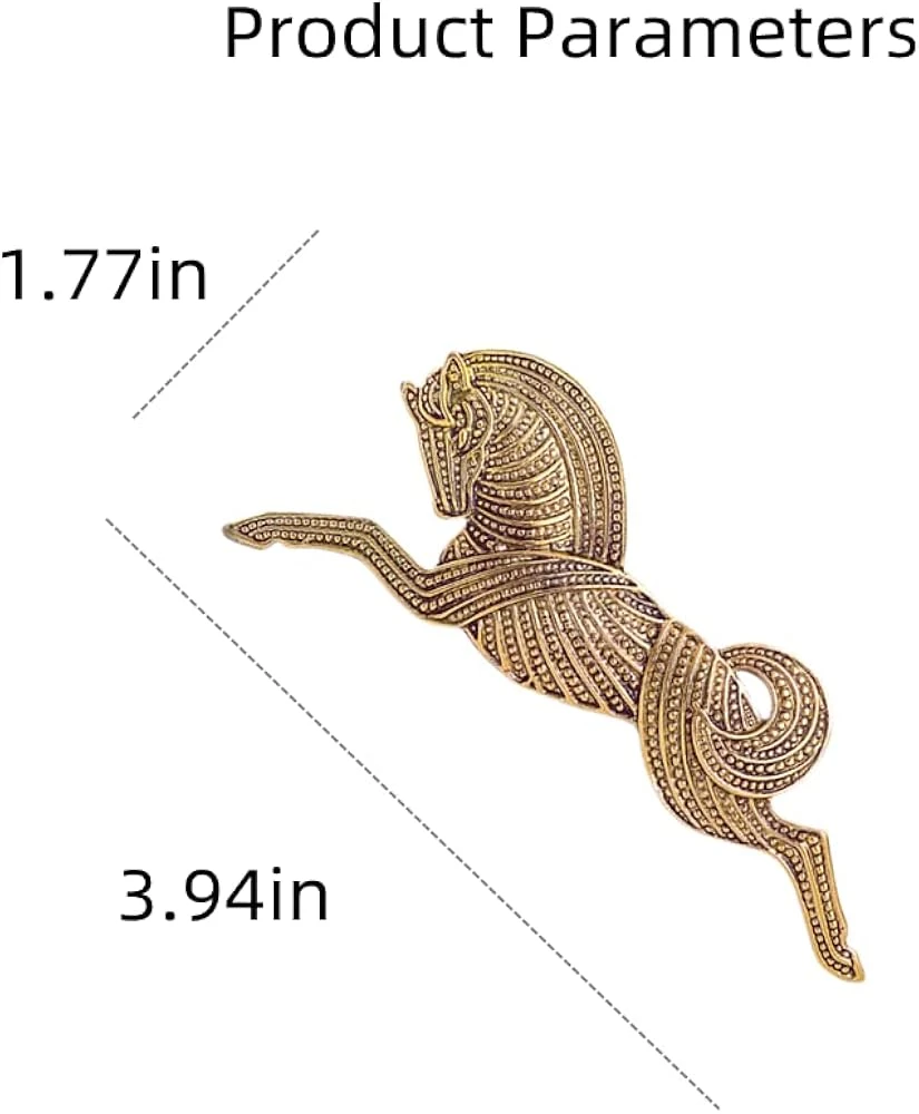 Vintage Horse Brooch Pin For Women Girls Men Antique Gold Tone Big Animal Brooches Dress Costume Accessories Boho Halloween Christmas Holiday Decor Jewelry Gift For Friend Father Uncle 8 Vintage Horse Brooch Pin For Women Girls Men Antique Gold Tone Big Animal Brooches Dress Costume Accessories Boho Halloween Christmas Holiday Decor Jewelry Gift For Friend Father Uncle - Image 6