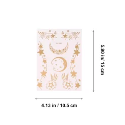 Lurrose 10pcs Halloween Face Temporary Tattoo Sticker Gold Metallic Temporary Transfer Tattoo Freckle Sticker Waterproof For Halloween Christmas Stage Masquerade (Mixed Pattern) 16 Lurrose 10pcs Halloween Face Temporary Tattoo Sticker Gold Metallic Temporary Transfer Tattoo Freckle Sticker Waterproof For Halloween Christmas Stage Masquerade (Mixed Pattern) -Xmas Mart Sales 5115EcvIGL. SL1205