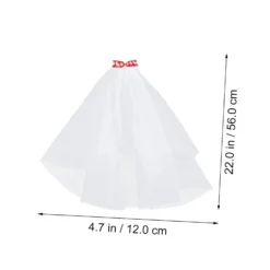 FRCOLOR 2pcs Veil Bow Flower Girls Headcovering Bachelorette Party Veil Christmas Hairpins White Veil Flower Girl Hair Accessory Flower Girl Gifts Girls Veil Hair Comb Christmas Mesh Bride -Xmas Mart Sales 5122tgbJZKL. SL1500