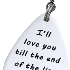 Melix Home Gift For Boyfriend Husband I'll Love You Till The End Of The Line Fishing Lures Christmas Valentines's Day Hook, Line And Sinker Fisherman Gift For Husband