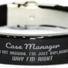 Case Manager I'm Not Arguing. I'm Just Explaining Why I'm RIGHT Black Glidelock Clasp Bracelet, Funny Saying Quote Case Manager Gifts For Case Manager Graduation Birthday Christmas Gifts For Men Women -Xmas Mart Sales 512LXaGswL. AC UL1200