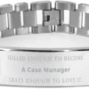 GENERIC Funny Case Manager Gifts, Skilled Enogh To Become Case Manager, Sarcasm Unique Birthday Christmas Ladder Stainless Steel Bracelet For Case Manager, Coworkers, Men, Women, Friends -Xmas Mart Sales 512YgRvjIUL. AC UL1200