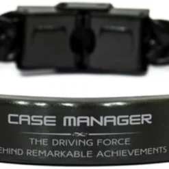 GENERIC Case Manager Christmas Birthday Gifts For Case Manager Braided Leather Bracelet Custom, Case Manager The Driving Force Behind Remarkable Achievements, Case Manager Thank You Gifts For Coworkers
