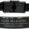 GENERIC Case Manager Keepsake Christmas Gifts, Birthday Case Manager Braided Leather Bracelet Case Manager Turning Adversity Into Opportunity, One Solution At A Time Sarcasm Gag Gifts For Coworker, Colleague