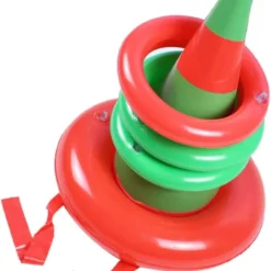 NOLITOY Inflatable Toss Game Inflatable Toy Outside Toy Indoor Playset Christmas Party Activity Outdoor Indoor Ring Hat Ring Toss Game Inflatable Toys Halloween Decorate Ring Toss