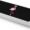 Cute Pink Flamingo Christmas Eyeglass Case PU Leather Portable Sunglass Case Glasses Pouch Storage Box For Women Men