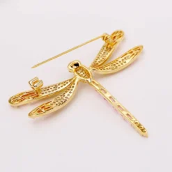 T-shaped Zircon Crystal Pink Dragonfly Brooch All-match Silk Scarf Clothing Broches & Pins Jewelry Christmas Gift -Xmas Mart Sales 518tWnHtULL. AC UL1000