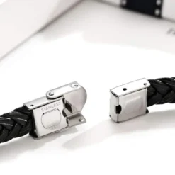 EDSG Personalized Mens Bracelet | Leather Engraved Bracelet Gift For Boyfriend Husband Dad Bestman | Gift For Christmas, Birthday, Wedding, Anniversary, Father's Day | Customised Name -Xmas Mart Sales 51BWgMdFcgL. AC UL1000