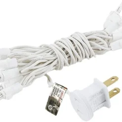 Novelty Lights 20 Light Clear Christmas Craft Mini Light Set, Non-Connectable, White Wire, 8' Long -Xmas Mart Sales 51GHmd5qJAL. AC SL1000