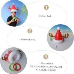 INOOMP 2pcs Inflatable Antler Hat Ferrule Toy Ring Toss Toy Xmas Fun Outdoor Games Plastic Playes Inflatable Toys Outdoor Hats Christmas Decoration Antler Hat Toss Game Inflatable Rings -Xmas Mart Sales 51HBT9mhOyL. AC SL1223