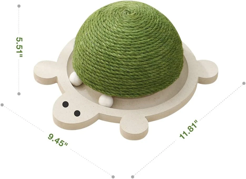 MONDOTOY Funny Roller Cat Toy Wooden Track Balls Turntable For Kitty Cat,Turtle Shape With Cat Scratching Pad,Interactive Toys For Cats, Gifts For Christmas (Turtle) 4 MONDOTOY Funny Roller Cat Toy Wooden Track Balls Turntable For Kitty Cat,Turtle Shape With Cat Scratching Pad,Interactive Toys For Cats, Gifts For Christmas (Turtle) - Image 2