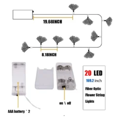 TIANSHENG Colorful Flower Fibre Optic Fairy Lights,20LED Starburst Firework String Lights,14 FT Waterproof Fairy Lights Battery Operated For Indoor Outdoor Wedding, Christmas,Garden,Party Decoration 13 TIANSHENG Colorful Flower Fibre Optic Fairy Lights,20LED Starburst Firework String Lights,14 FT Waterproof Fairy Lights Battery Operated For Indoor Outdoor Wedding, Christmas,Garden,Party Decoration -Xmas Mart Sales 51Md3EH3 DL. AC SR10001000