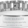 GENERIC Case Manager Keepsake Christmas Gifts, Birthday Case Manager Ladder Stainless Steel Bracelet Case Manager Turning Adversity Into Opportunity, One Solution At A Time Sarcasm Gag Gifts For Coworker -Xmas Mart Sales 51MvOjDZAoL. AC UL1200