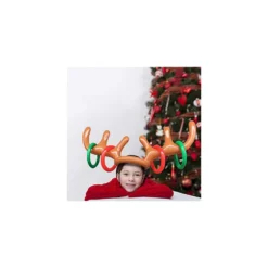 KOSIMI 4 Pcs Antlers Ring Hook Game Party Inflatable Reindeer, Christmas Party Antler Hat Games For Kids Adults Family Indoor Outdoor Carnival Xmas Games (4 Antlers 16 Rings) -Xmas Mart Sales 51N4jiZi3OL. AC SR10001000