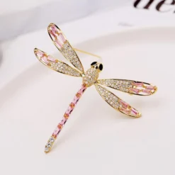 T-shaped Zircon Crystal Pink Dragonfly Brooch All-match Silk Scarf Clothing Broches & Pins Jewelry Christmas Gift -Xmas Mart Sales 51Pxkf0jRtL. AC UL1000