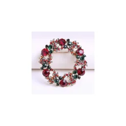 Gyn&Joy Christmas Floral Wreath Gift Brooch Pin 10 Gyn&Joy Christmas Floral Wreath Gift Brooch Pin -Xmas Mart Sales 51Solp4SW4L. AC SR10001000