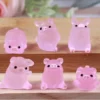 12Pieces Mini Resin Glow Pig Mini Portrait Mini Fairy Garden Landscape Aquarium Decorative Pot Decoration DIY Christmas Birthday Party Clay Amulet (Pink) -Xmas Mart Sales 51U3vqmQ3DL. AC SL1000