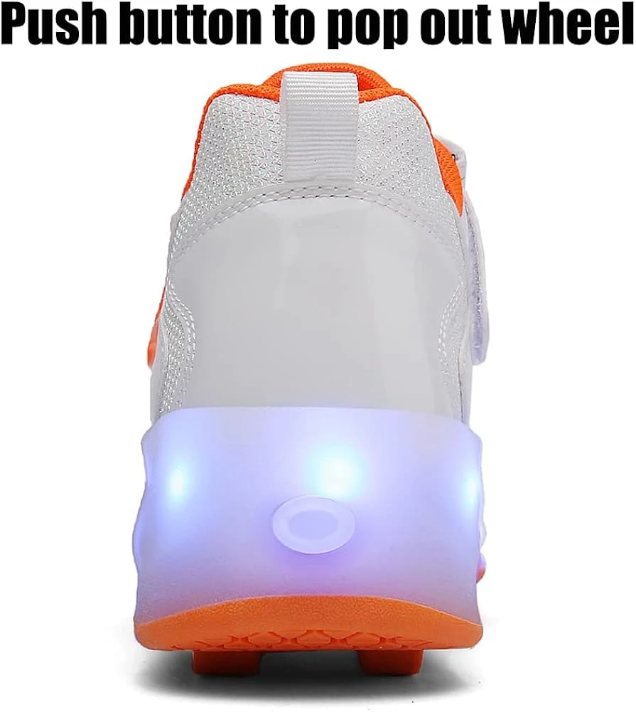 CEIEOE Kids Roller Shoes 4 Wheels 16 LED Model Colorful Girls Boys Roller Skates Sneaker Can Charge For Beginner More Balanced Party Birthday Christmas Best Gift 8 CEIEOE Kids Roller Shoes 4 Wheels 16 LED Model Colorful Girls Boys Roller Skates Sneaker Can Charge For Beginner More Balanced Party Birthday Christmas Best Gift - Image 6