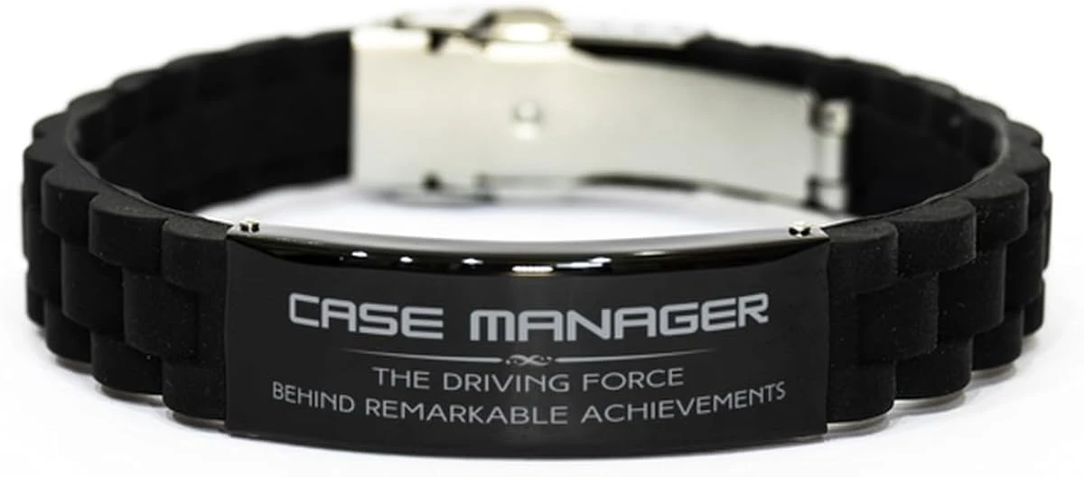 GENERIC Case Manager Christmas Birthday Gifts For Case Manager Black Glidelock Clasp Bracelet Custom, Case Manager The Driving Force Behind Remarkable Achievements, Case Manager Thank You Gifts For Coworkers 3 GENERIC Case Manager Christmas Birthday Gifts For Case Manager Black Glidelock Clasp Bracelet Custom, Case Manager The Driving Force Behind Remarkable Achievements, Case Manager Thank You Gifts For Coworkers