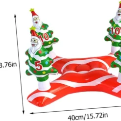 ABOOFAN 1 Set Christmas Tree Ring Inflatable Toy Out Door Toys Kids Ring Outside Kids Toys PVC Party Game Toy Inflatable Toss Toy Inflatable Xmas Toy Outdoor Christmas Ring Child -Xmas Mart Sales 51dIBiom2RL. AC SL1302