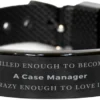 GENERIC Funny Case Manager Gifts, Skilled Enogh To Become Case Manager, Sarcasm Unique Birthday Christmas Black Shark Mesh Bracelet For Case Manager, Coworkers, Men, Women, Friends -Xmas Mart Sales 51dJalB1AzL. AC UL1200