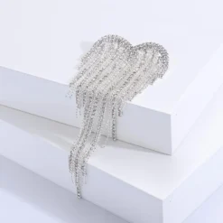 Heart Tassel Rhinestones Brooches Lapel Pins Delicate Luxury Sparkly Crystal Hearted Love Charm Brooch Classic For Women Ladies Girls For Wedding Party Dance Banquet Dainty Elegant Beautiful Pins Dress Suit Shirt Ceremony Clothes Accessories Jewelry Valentine's Day Mother's Day Decor Christmas Birthday Gifts Her Wife -Xmas Mart Sales 51dmxH4fL. AC UL1000