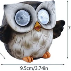 GENERIC Creative Owl Solar Energy Lamp Animal Sculpture Resin Ornaments Cute Owl Night Light Birthday Gift Christmas Decoration Strobe Lights For Room -Xmas Mart Sales 51e97DKOeL. AC SL1500