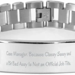 GENERIC Perfect Case Manager Gifts, Case Manager. Because Classy Sassy And A, Birthday Gifts, Ladder Bracelet For Case Manager From Boss, Gifts For Colleagues, Presents For Colleagues, Christmas Gifts For