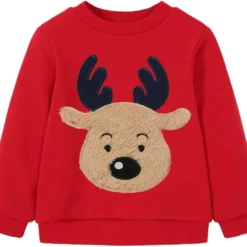 Little Hand Toddler Boys Christmas Tree Sweatshirts Kids Xmas Car Pullover Shirts Crew Neck Tops Tees 2-7 Years