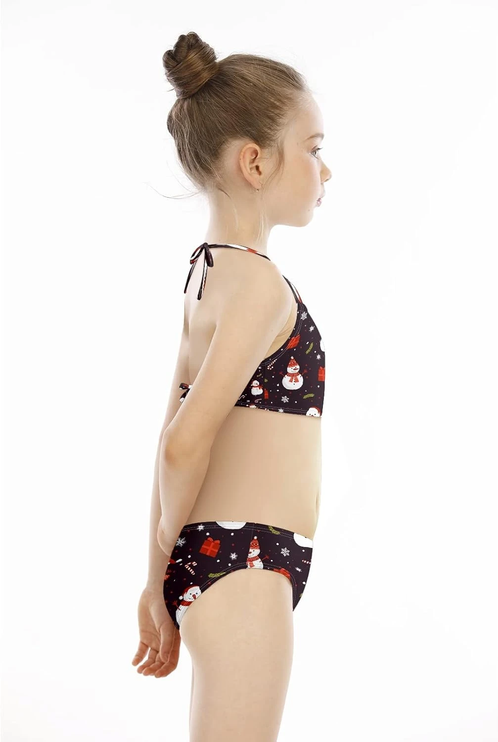 Girls Swimsuit Christmas Snowman Two Pieces Bikini Set 10 Girls Swimsuit Christmas Snowman Two Pieces Bikini Set - Image 8