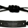 PARN'S Funny Case Manager Gifts, We're Experts At Turning 'oops' Into 'Ta-da!', Sarcasm Unique Birthday Christmas Black Rope Bracelet For Case Manager, Coworkers, Men, Women, Friends