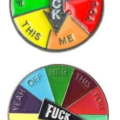 GENERIC Rotating Enamel Badge, Funny Spinner Rainbow Brooches Pins, Lucky Interactive Pin, Novelty Enamel Pin, Cartoon Turntable Lapel Pin, Collar Jacket Backpack Decoration, Christmas Gifts -Xmas Mart Sales 51kPHGF5KRL. AC UL1001