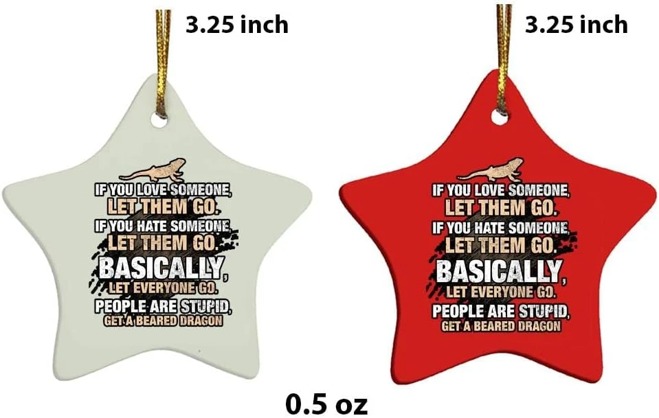 Get A Bearded Dragon Reptile Apparel Christmas Ornament 7 Get A Bearded Dragon Reptile Apparel Christmas Ornament - Image 6