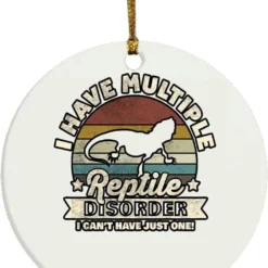 Eden Tee I Have Multiple Reptile Disorder - Bearded Dragon Reptile Christmas Ornament