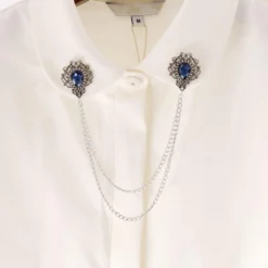 Antique Collar Clips Brooches Lapel Pins For Women Girls Unisex Vintage Elegant Enameled Flower Imitation Pearl Blue Rhinestone Layered Tassel Chain Drop Dangling Necktie Tie Shawl Scarf Dress Accessories Jewelry Christmas Birthday -Xmas Mart Sales 51ogtxUlrDL. AC UL1000