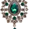 Vintage Teardrop Emerald Green Rhinestones Flower Brooches Pins Delicate Sparkly Crystal Flowers Tassel Dangle Drop Brooch Classic For Wedding Party Dance Banquet For Women Ladies Dainty Elegant Beautiful Lapel Pins Dress Suit Shirt Ceremony Clothes Accessories Daily Jewelry Mother's Day Valentine's Day Decor Christmas Birthday Gifts Her Mom Wife -Xmas Mart Sales 51rRnS260vL. AC UL1000