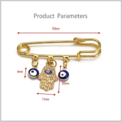 Evil Eye Palm Safety Pins Brooch Pin For Women Girl Fashion Enamel Lapel Pins Cute Dress Accessories Birthday Christmas Jewelry Dainty Gift -Xmas Mart Sales 51uEzMoHTpL. AC UL1000