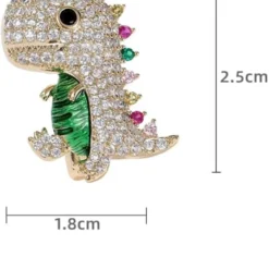 Cute Dinosaur Sparkly CZ Brooches Pins Delicate Luxury Cartoon Animal Brooch Classic For Party Dance Banquet For Women Ladies Girls Dainty Elegant Beautiful Lapel Pins Scarf Clips Collar Neck Tie Dress Suit Shirt Ceremony Clothes Accessories Jewelry Mother's Day Valentine's Day Decor Christmas Birthday Daughter Gifts -Xmas Mart Sales 51zqIvwFfIL. AC UL1000