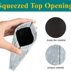 Glasses Pouch Eyeglasses Case - Christmas Wooden Winter Snowflake Squeeze Top Sunglasses Pouch Portable Eyewear Sleeve For Women Men Kids -Xmas Mart Sales 61 txWAVWL. AC UL1200