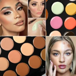 DE'LANCI True Complexion Contour Palette, La Catrina 20 Color Concealer Palette Professional, Natural Cream Contour Kit With Waterproof & Malleability Performance, Contouring Palette Cream For Christmas Makeup -Xmas Mart Sales 6114Xl4 oPL. SL1000