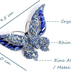 Rhinestone Butterfly Brooch Pin For Women Girls Fashion Exquisite Big Blue Crystal Empress Monarch Winged Brooches Lapel Pins Elegant Dress Accessories Wedding Christmas Birthday Jewelry Gift 13 Rhinestone Butterfly Brooch Pin For Women Girls Fashion Exquisite Big Blue Crystal Empress Monarch Winged Brooches Lapel Pins Elegant Dress Accessories Wedding Christmas Birthday Jewelry Gift -Xmas Mart Sales 611ISlwPKL. AC UL1000