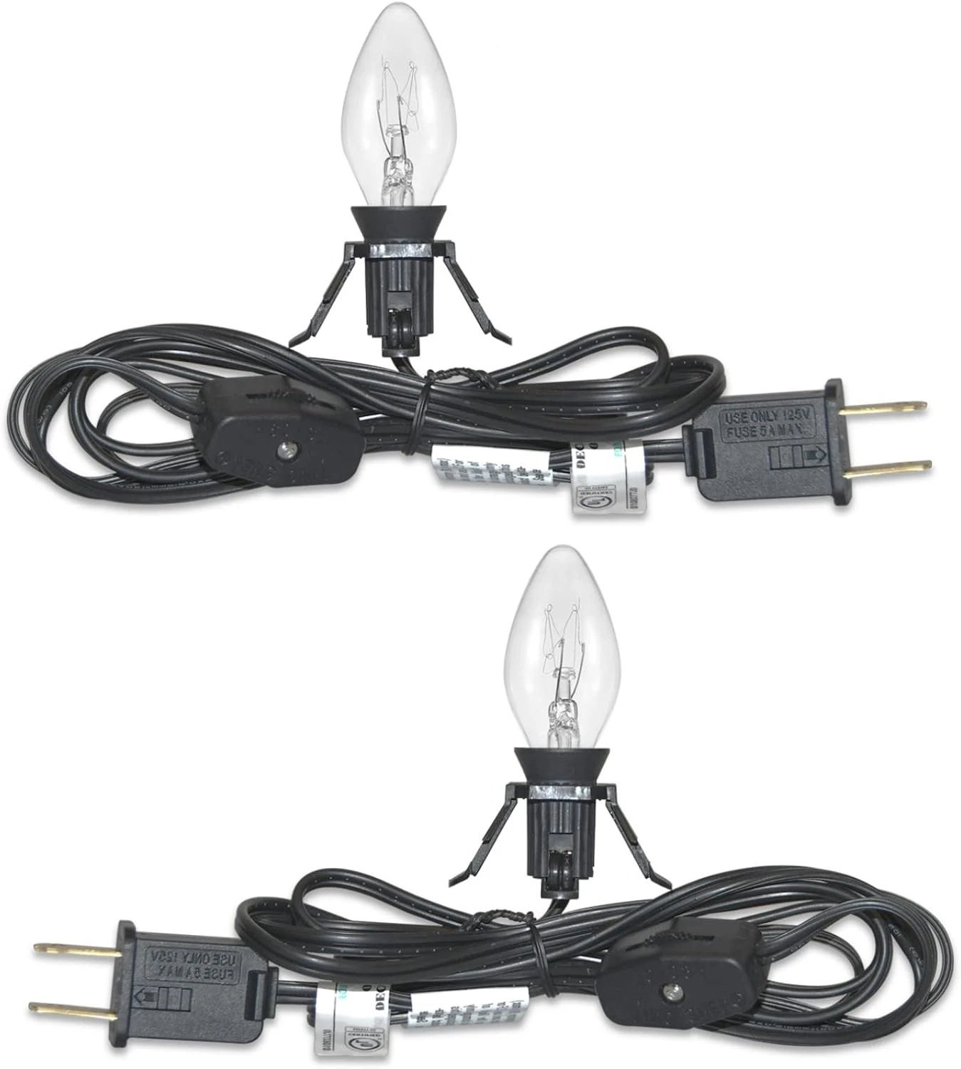 6Ft C7 Indoor Patio String Lights With C7 Candle Light Bulb Christmas Village Accessories 5W Cord With Light Bulbs ForIndoor/Outdoor Lights For Patio Garden Backyard Bistro Gazebo (2 Pack) 3 6Ft C7 Indoor Patio String Lights With C7 Candle Light Bulb Christmas Village Accessories 5W Cord With Light Bulbs ForIndoor/Outdoor Lights For Patio Garden Backyard Bistro Gazebo (2 Pack)