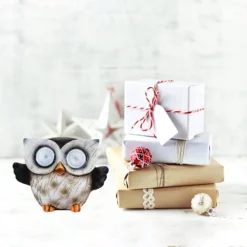 GENERIC Creative Owl Solar Energy Lamp Animal Sculpture Resin Ornaments Cute Owl Night Light Birthday Gift Christmas Decoration Strobe Lights For Room -Xmas Mart Sales 612fzObYHHL. AC SL1500 1